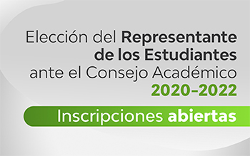 Elección del Representante de los estudiantes ante el consejo académico 2020-2022