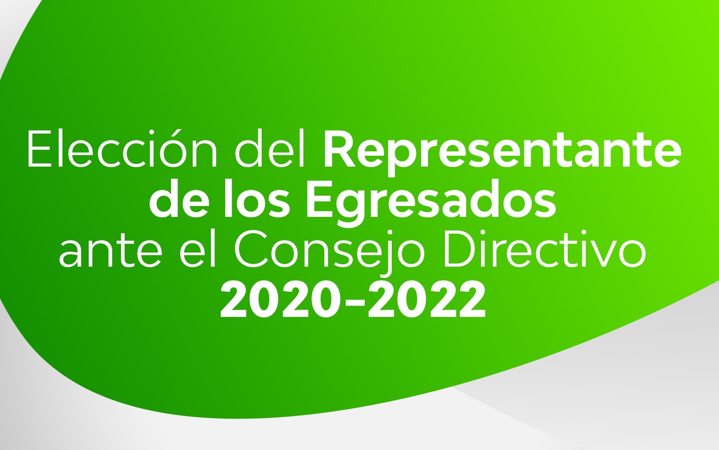 Representante de los Egresados 2020-2022