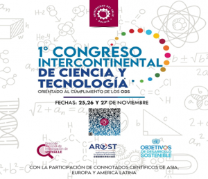 Pieza Publicitaria del Congreso Intercontinental de Ciencia y Tecnología