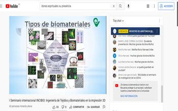 I Seminario Internacional INCIBO: Ingeniería de Tejidos y Biomateriales en la Impresión 3D