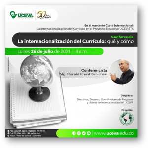 Publicidad de Conferencia de Internacionalización del Currículo