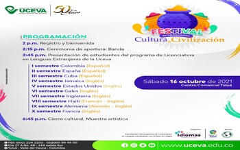 Programación Festival de Cultura y Civilización
